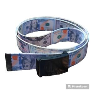 Money belt Adult odd unique jeans belt $100 Bill